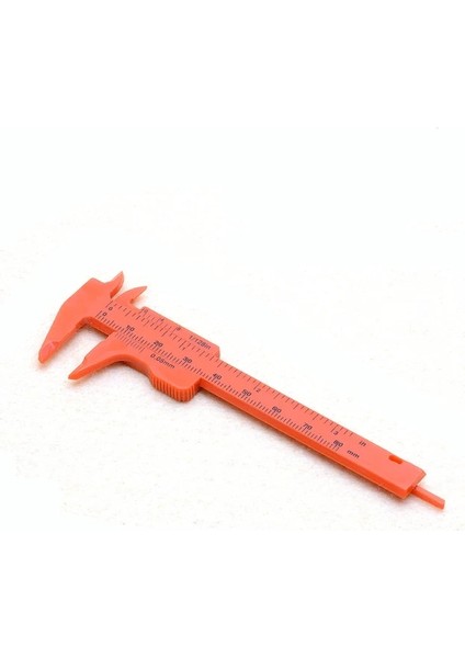 Kırmızı 80MM Plastik Sürmeli Kumpas Arama Ölçer Mikrometre Ölçme Cetveli Iç Çap Derinlik Ölçme Aracı (Yurt Dışından)