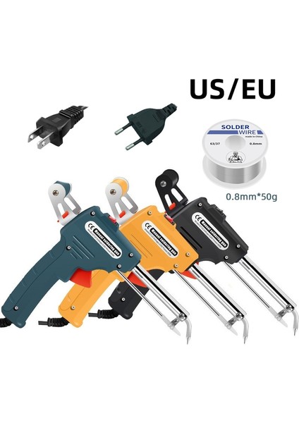 Sarı Harici Isı 220V, Ab Elektrikli Havya 110V/220V 60W Abd/euplug Manuel Lehimleme Tabancası Harici Dahili Isıtma Otomatik Teneke Tabancası Araçları Gönder (Yurt Dışından)
