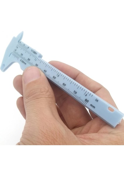 Kırmızı 80MM Plastik Sürmeli Kumpas Arama Ölçer Mikrometre Ölçme Cetveli Iç Çap Derinlik Ölçme Aracı (Yurt Dışından) indirimleri