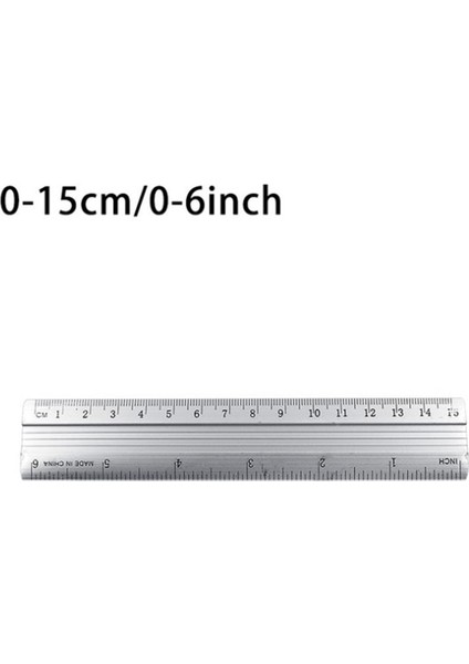 30CM 1 Adet 15/20/30CM Cetvel Alüminyum Alaşımlı Düz Cetveller Koruyucu Ölçekli Ölçü Çizim Aracı Okul Ofis Için (Yurt Dışından)