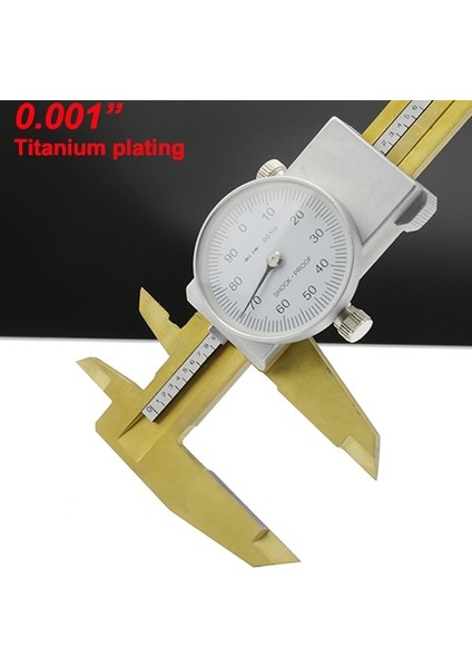 6 Inç Paslanmaz Yüksek Kaliteli Çift Iğne 150MM 0.02MM 0.001 "paslanmaz Çelik Kadran Sürmeli Kumpas Kadranlı Gösterge Plastik Kadranlı Kumpas Ölçü Aracı (Yurt Dışından) fiyatları