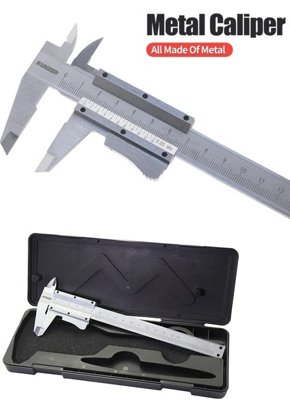 Lesther Çantalı Yüksek Kaliteli Paslanmaz Çelik Sürmeli Kumpas Şartname 6" 0-150MM Kendinden Kilitli Enstrüman Kaliperi Mikrometre Ölçer Ölçü Aletleri (Yurt Dışından) indirimleri