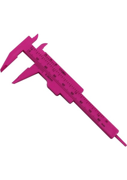 Gül Kırmızı Cetvel Kaliperleri Derinlik Ölçme Hafif Ölçme Aletleri Pembe/gül Kırmızı Plastik Paslanmaz Ağaç Işleme 0-80MM (Yurt Dışından)