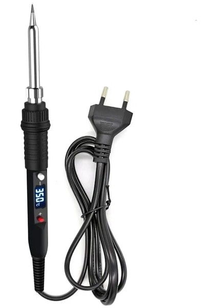 QH908S Siyah 80W 220V, Abd Jcd Elektrikli Havya 80W 220V LCD Dijital Ekran Ayarlanabilir Sıcaklık Multimetre Havya Kiti Kaynak SOLDER908S (Yurt Dışından)