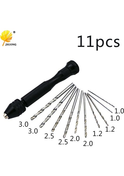Hss M35 10 Adet Jıgong Mini Mikro Matkap Manuel El Matkabı Boncuk Inciler Mücevherat Saat Tamir Araçları Yüksek Hız Çeliği Büküm Matkaplar Döner (Yurt Dışından)