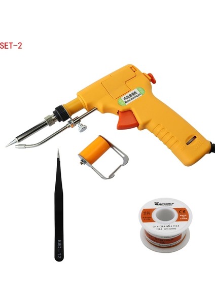 Set-2 220V Ab Tak 80W Manuel Havya Kiti 110V 220V Kalay Havya Kiti Otomatik Havya Aracı Dahili Isıtma Elektron Tabancası (Yurt Dışından)