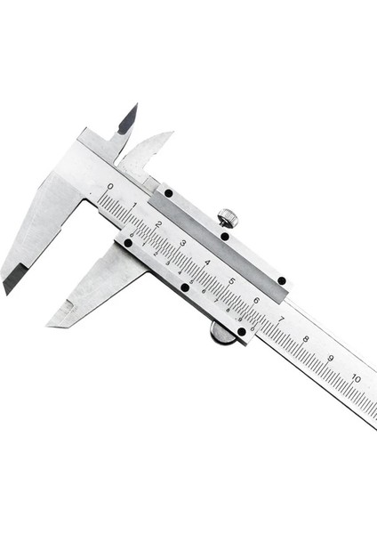 0-200MM 0-200MM Karbon Çelik Kumpas Mikrometre Sürmeli Kumpas Ölçü Kalibre Ölçer Milimetre Inç Ölçüm Cihazı Aracı 150MM (Yurt Dışından)