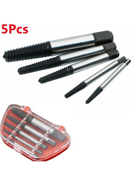 5 Adet Kırık Vida Sökücü Çıkarıcı Matkap Uçları 5 Adet Çelik Dayanıklı Kolay Çıkarıcı Merkezi Matkap Hasarlı Cıvata Sökücü Matkap Aracı (Yurt Dışından)
