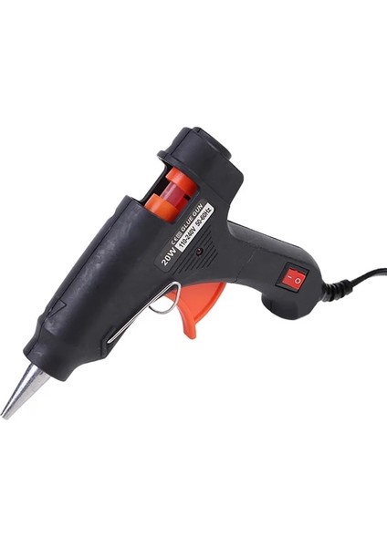 1 Adet 20W Ab Siyah 20W Sıcak Tutkal Tabancası Mini Ev Dıy Endüstriyel Silahlar Isı Sıcaklığı Termo Elektrikli Tamir Aracı Kullanımı 7mm Tutkal Çubukları (Yurt Dışından)