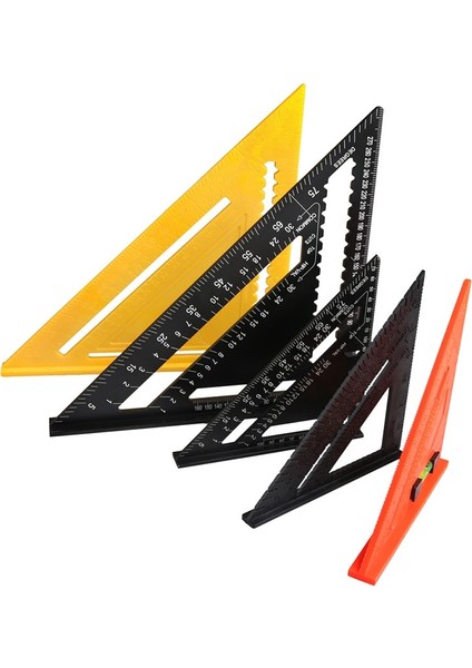 7 Inç Kırmızı 7/12 Inç Hız Kare Metrik Alüminyum Alaşımlı Üçgen Cetvel Kareler Ölçme Aracı Metrik Açı Iletki Ağaç Işleme Aletleri (Yurt Dışından) fiyatları