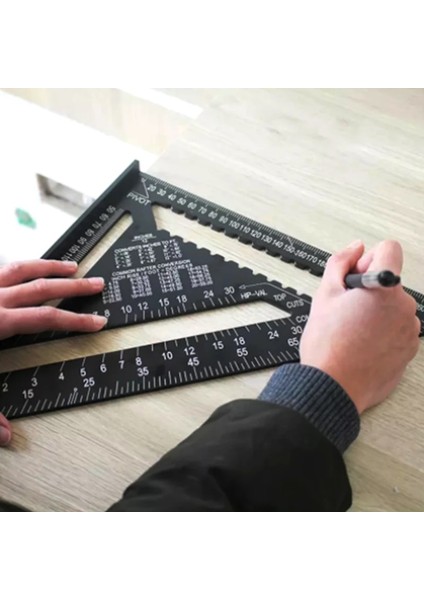 7 Inç Kırmızı 7/12 Inç Hız Kare Metrik Alüminyum Alaşımlı Üçgen Cetvel Kareler Ölçme Aracı Metrik Açı Iletki Ağaç Işleme Aletleri (Yurt Dışından) indirimleri