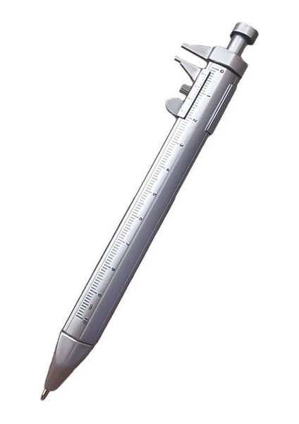 Siyah Çekirdek 1 Adet Çok Fonksiyonlu Kalem Plastik Sürmeli Kumpas 0-100MM Tükenmez Işaretleme Kalemi Ölçekli Cetvel Kalem Yaratıcı Okul Hediyeleri (Yurt Dışından)