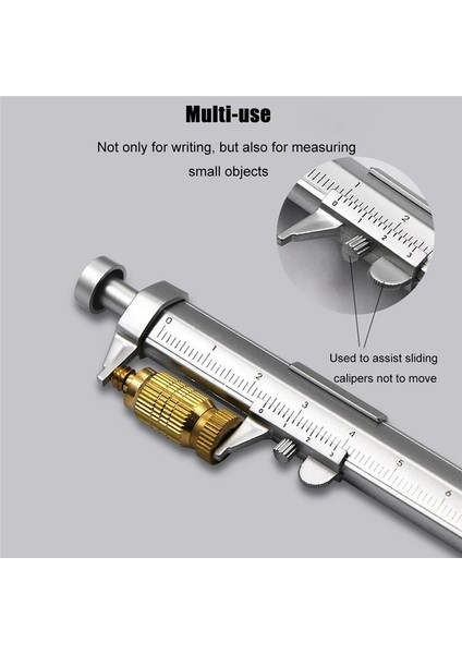 Siyah Çekirdek 1 Adet Çok Fonksiyonlu Kalem Plastik Sürmeli Kumpas 0-100MM Tükenmez Işaretleme Kalemi Ölçekli Cetvel Kalem Yaratıcı Okul Hediyeleri (Yurt Dışından) fırsatları