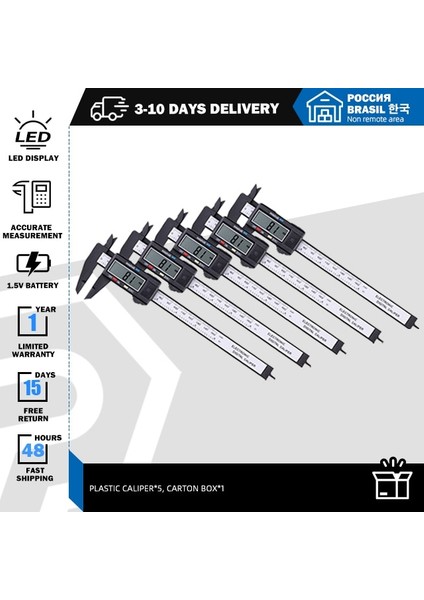 Kıtı C Prostormer Sürmeli Kumpas 0-150MM Ölçme Aracı 6 Inç LCD Dijital Elektronik Karbon Fiber Sürmeli Kumpas Ölçer Mikrometre (Yurt Dışından)