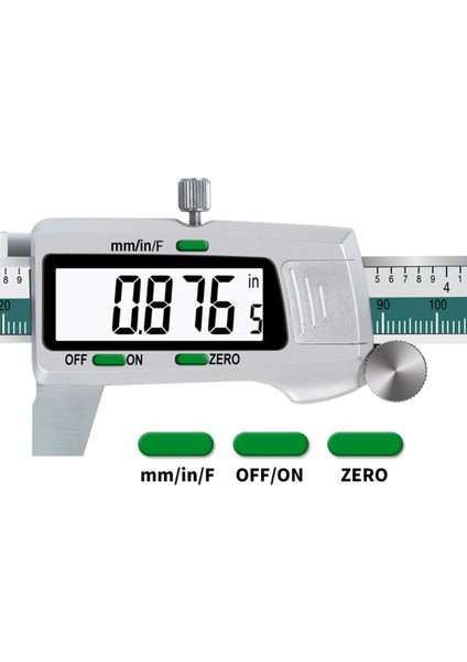 Gümüş Dijital Kumpas 6 Inç Paslanmaz Çelik Elektronik Sürmeli Kumpas 150MM Puan/mm/inç Yüksek Hassasiyetli Ölçüm Aracı (Yurt Dışından) modelleri