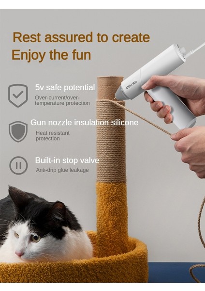 31409 10W Deli Kablosuz Sıcak Tutkal Tabancası Şarj Edilebilir Sıcak Eriyik Tabancası Ev Çocuk El Yapımı Dıy Sıcak Tutkal (Yurt Dışından) fırsatları