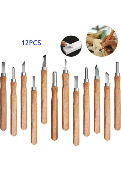 Çanta ile 12 Adet Ahşap Oyma Keski Bıçak El Aleti Seti Temel Detaylı Oyma Ağaç Işçileri Gouges Ağaç Işleme Araçları Gravür Sondaj (Yurt Dışından) fiyatları