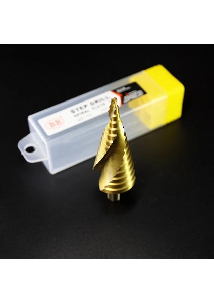Hss-Co 4MM--12MM 5 Adım Spiral Flüt Bb Adım Matkap Ucu Hss 4-12 4-20 4-32 Titanyum Kaplamalı Kobalt Koni Spiral Düz Flüt Çelik Ahşap Metal Delik 1 Adet (Yurt Dışından)