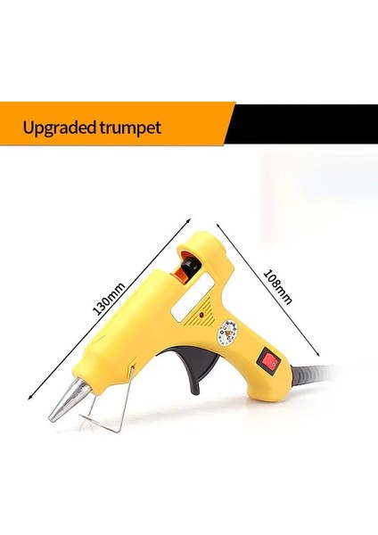 Yükseltilmiş Trompet Abd Moyotec Sıcak Tutkal Tabancası Tutkal Çubukları 20 W Endüstriyel Mini Silahlar Termo Elektrikli Isı Sıcaklık Aracı El Sanatları Onarım Aracı (Yurt Dışından)