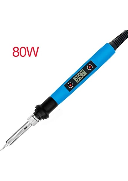 80W Dijital Mavi Abd 110V-130V 60/80W Dijital Elektrikli Havya Kaynak Demir Aracı Sıcaklığı Ayarlanabilir Havya Ipuçları/stand/teneke Tel (Yurt Dışından)