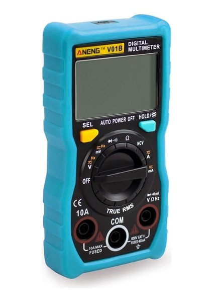 Mavi V01B Taşınabilir Dijital Multimetre Akıllı LCD Ekran Multimetre Test Cihazı Ncv Fonksiyonu Arka Işık (Yurt Dışından)
