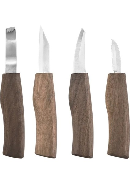 4 Adet Kaşık Bıçak Gravür 1/4/7 Adet Dıy El Keski Ahşap Oyma Araçları Ahşap Oyma Kesici Çip Bıçaklar Ağaç Işleme Aletleri ve Aksesuarları (Yurt Dışından)