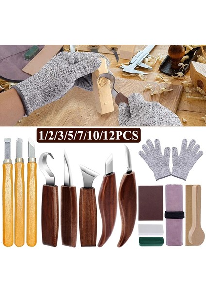 1 Adet 1/3/5/7/10/12 Adet Keski Ağaç Işleme Kesici Ahşap Oyma Araçları Ahşap Oyma Bıçağı Dıy Soyma Ahşap Oyma El Aleti Seti (Yurt Dışından)