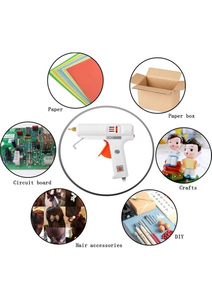 Gri 110 W Profesyonel Yüksek Sıcaklık Sıcak Tutkal Tabancası Greft Onarım Isı Pnömatik Dıy Araçları Tutkal AC110-240V 11MM Tutkal Çubuğu (Yurt Dışından) modelleri