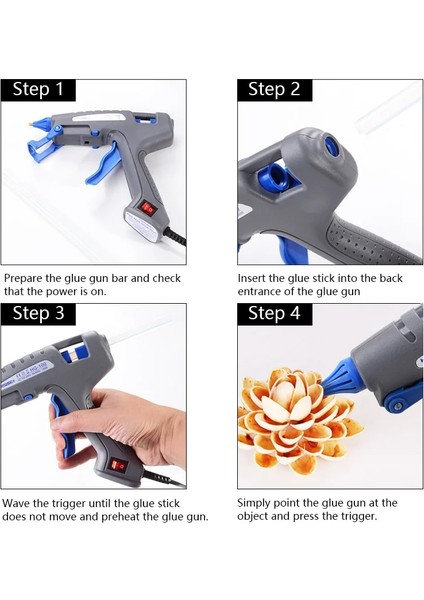 Kırmızı Abd Plug 110V 100W Sıcak Tutkal Tabancası Seti 11 mm Tutkal Çubukları 2mm Bakır Meme Pense Cımbız Seti Ev Dıy Termal Tutkal Tabancası Tamir Araçları (Yurt Dışından)