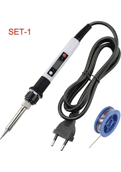 Beyaz Set-1 220V Ab Tak 80W Elektrikli Havya Otomatik Uyku Ayarlanabilir Sıcaklık Dijital Ekran 110V 220V Havya Kaynak Tamir Onarımı (Yurt Dışından)