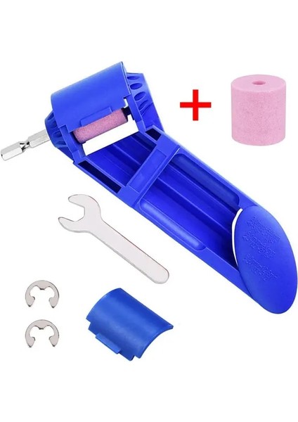 2 Taşlı Mavi Yeni 2-12.5mm Korindon Taşlama Çarkı Bit Aracı Taşınabilir Matkap Ucu Kalemtıraş Büküm Matkap Ucu Bileme Makinesi Mavi Veya Turuncu (Yurt Dışından)