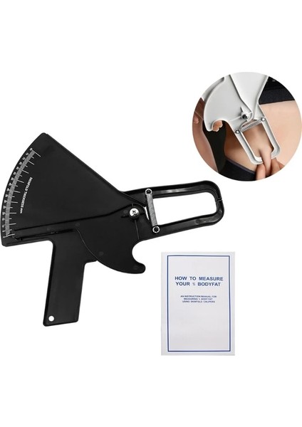 Siyah G5AB Hassas Deri Kıvrım Kaliper Kolay Güvenilir Araç Uygulanabilir Vücut Yağını Izleme Deri Kıvrım Kalınlığında 80 Mm'ye Kadar Ölçer (Yurt Dışından)