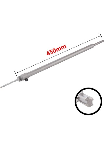 Sds Plus 450MM Sds Plus Duvar Delik Testere Matkap Ucu Seti 30MM-160MM Beton Delik Testere Çimento Taş Tuğla Duvar Klima Tüp Delik Açıcı Aletler (Yurt Dışından)