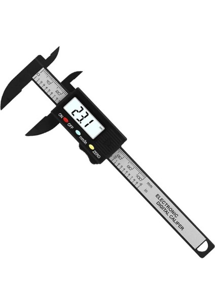 150MM Şerit 150MM/6" Karbon Fiber Dijital Kumpas 100MM/4 Inç Plastik Sürmeli Kumpas Ölçer Elektronik Plastik Kumpas Kaymak Cetvel Ölçer (Yurt Dışından) indirimleri