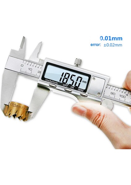 Gümüş Dijital Metal Kumpas 6 INCH150MM Paslanmaz Çelik Sürmeli Kumpaslar Elektronik Mikrometre Ölçme Aracı Derinlik Ölçer Enstrüman (Yurt Dışından) fiyatları