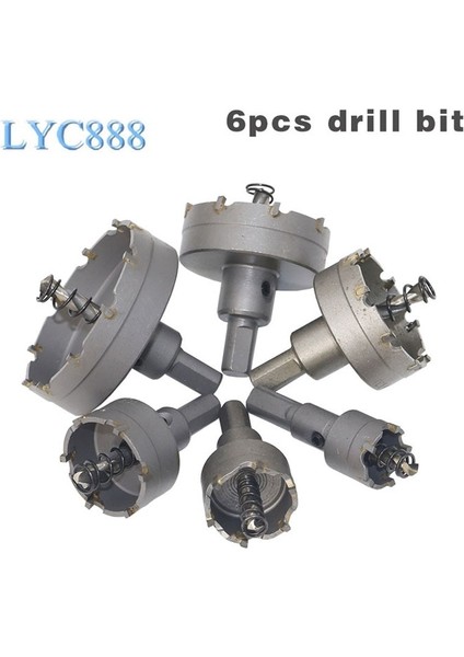 50MM 1 Adet Karbür Çekirdek Matkap Ucu Delik Testere Metal Işleme Kesici Paslanmaz Çelik Alaşımlı Metal Delme Ucu 15-100MM Matkap Ucu Seti (Yurt Dışından) indirimleri