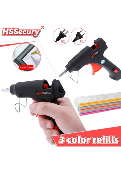 Sadece Tutkal Tabancası Abd Elektrikli Isı Tabancası 20 W ile 7mm Tutkal Çubukları Ev Dıy Endüstriyel Isı Sıcaklığı Tutkal Çubukları Tabancaları Elektrikli Tamir Aracı (Yurt Dışından) modelleri