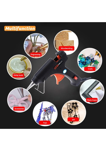Sadece Tutkal Tabancası Abd Elektrikli Isı Tabancası 20 W ile 7mm Tutkal Çubukları Ev Dıy Endüstriyel Isı Sıcaklığı Tutkal Çubukları Tabancaları Elektrikli Tamir Aracı (Yurt Dışından) fırsatları