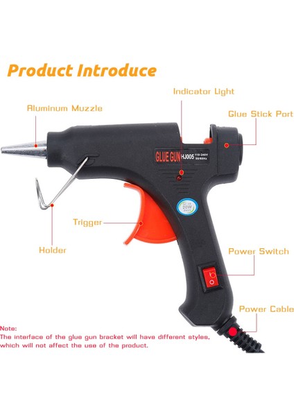 Sadece Tutkal Tabancası Abd Elektrikli Isı Tabancası 20 W ile 7mm Tutkal Çubukları Ev Dıy Endüstriyel Isı Sıcaklığı Tutkal Çubukları Tabancaları Elektrikli Tamir Aracı (Yurt Dışından) indirimleri