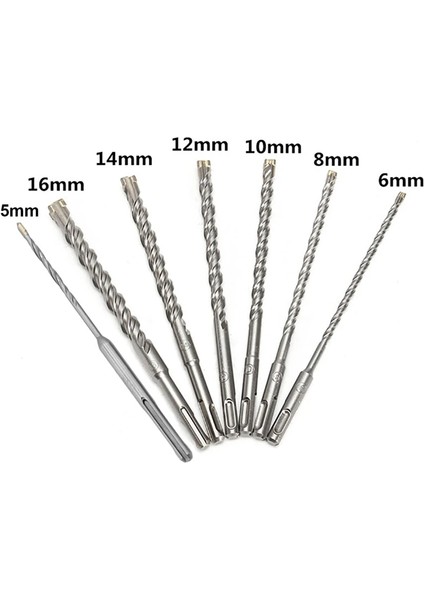 10MM 160MM Elektrikli Darbeli Matkap Uçları 5/6/8/10/12/14/16MM Çapraz Tip Tungsten Çelik Alaşımlı Sds Plus Duvar Beton Kaya Taş (Yurt Dışından) fiyatları