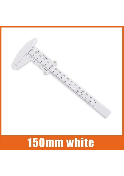 150MM Beyaz Dijital Kumpas 6 Inç Elektronik Sürmeli Kumpas 100MM Kaliper Mikrometre Dijital Cetvel Ölçme Aracı 150MM 0.1mm (Yurt Dışından)