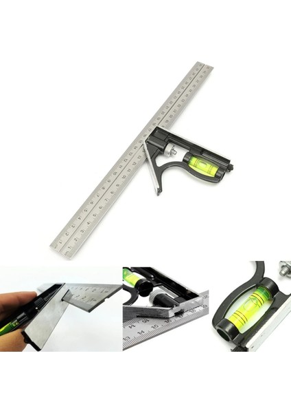 Kare Açı Cetvel Paslanmaz Çelik Cetvel Alaşım Profesyonel Kombinasyon Lazer Kalibrasyon Cetvel Hareketli Açı Cetvel Ağaç Işleme Ölçü Aletleri (Yurt Dışından) fırsatları