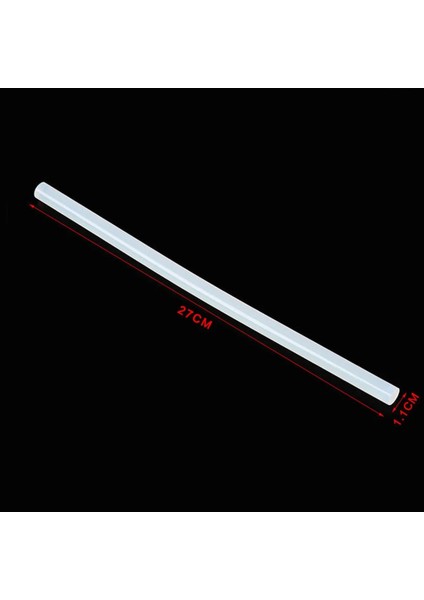 10 Adet 11X270MM 10 Adet Sıcakta Eriyen Tutkal Çubuğu 11*270MM Beyaz Şeffaf Şerit Süper Güçlü Yapışkan Tutkal Tabancası Zanaat (Yurt Dışından)