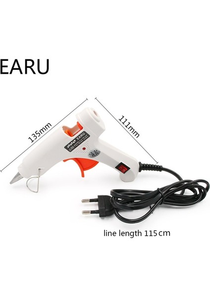 1 Adet Tutkal Tabancası 1 Çubuk 20W, Ab 20W Isı Sıcak Tutkal Tabancası ile 1 Adet/5 Adet 7MM*200MM Tutkal Çubuğu Endüstriyel Mini Termo Elektrikli Isı Sıcaklığı Aracı Pnömatik (Yurt Dışından)