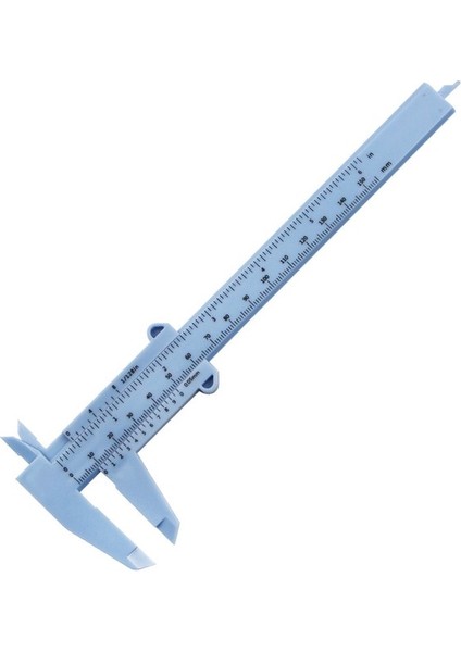 150MM Açık Mavi 80MM 120MM 150MM Dıy Ağaç Işleme Metal Işleme Sıhhi Tesisat Modeli Yapımı Sürmeli Kumpas Açıklık Derinlik Çapı Ölçü Aracı Plastik (Yurt Dışından)