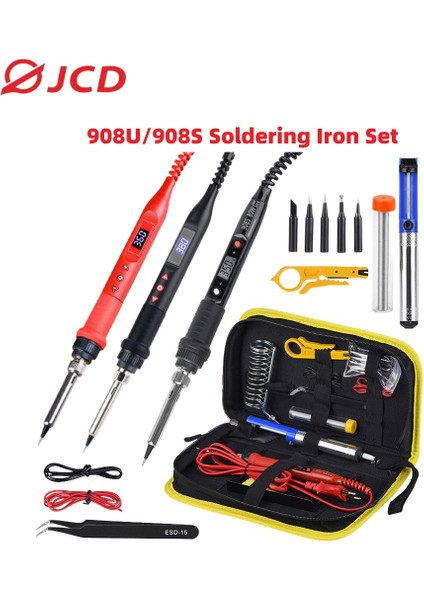 Koyu Mavi 220V Ab Tak Jcd 80W Dijital Havya Kiti Sıcaklığı Ayarlanabilir 220V 110V Tamir Kaynak Aletleri Seramik Isıtıcı Lehimleme Ipuçları Rework (Yurt Dışından) fırsatları