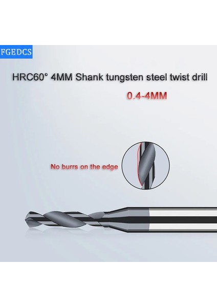 D3.9X15XD4X50L Karbür Alaşımlı Matkap Tungsten Çelik Sert Paslanmaz Büküm Ucu D4MM Shank Mikro Çaplı Katı Monolitik Metal Matkap Cnc Makinesi (Yurt Dışından)