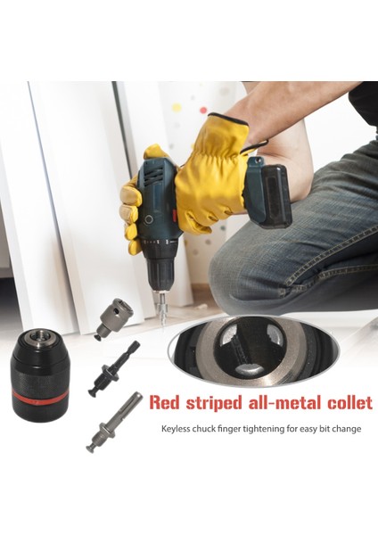 Stylea 1/2-20UNF 1.5 ~ 13MM Anahtarsız Matkap Chuck Metal Ağır Hex Shank/sds/soket Kare Dişi Adaptör Donanım Aracı Matkap Chuck (Yurt Dışından) modelleri