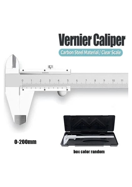 0-200MM 0-150MM/200MM/300MM Metal Kumpas Yüksek Karbonlu Çelik Sürmeli Kumpaslar Mikrometre Cetvel Derinlik Ölçme Aracı Ölçer Enstrüman (Yurt Dışından)