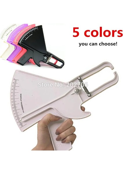 Siyah Profesyonel Ince Kılavuz Kaliper Vücut Yağ Kaliper Deri Kıvrımlı Kumpas Vücut Kumpas Vücut Yağ Test Cihazı Plicometros (Yurt Dışından) fiyatları